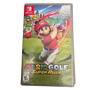 Mario Golf Super Rush Nintendo Switch Video Game Sports 2021 NTSC Original Case
